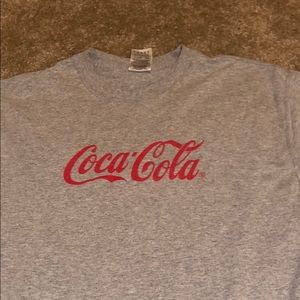 A Coca Cola gray tee